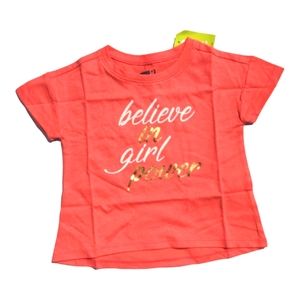 Crazy 8 Girl 2T Pink "Believe in Girl Power Tshirt